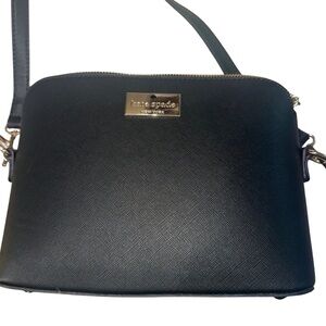 Kate Spade Black Crossbody Bag with Gold Accents